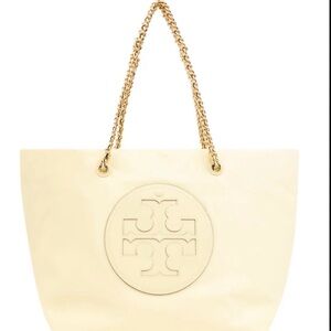 Tory Burch Lemon Sugar Ella Chain Nylon Tote